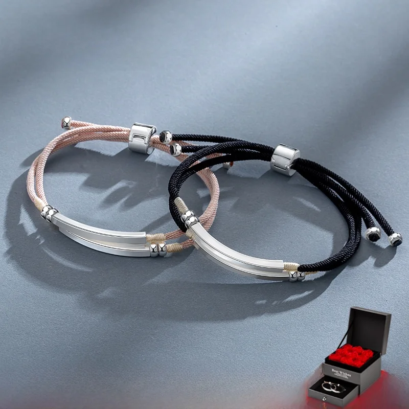 Браслет для пары пара браслетов пар девочек мужчин и женщин тканый ремешок из