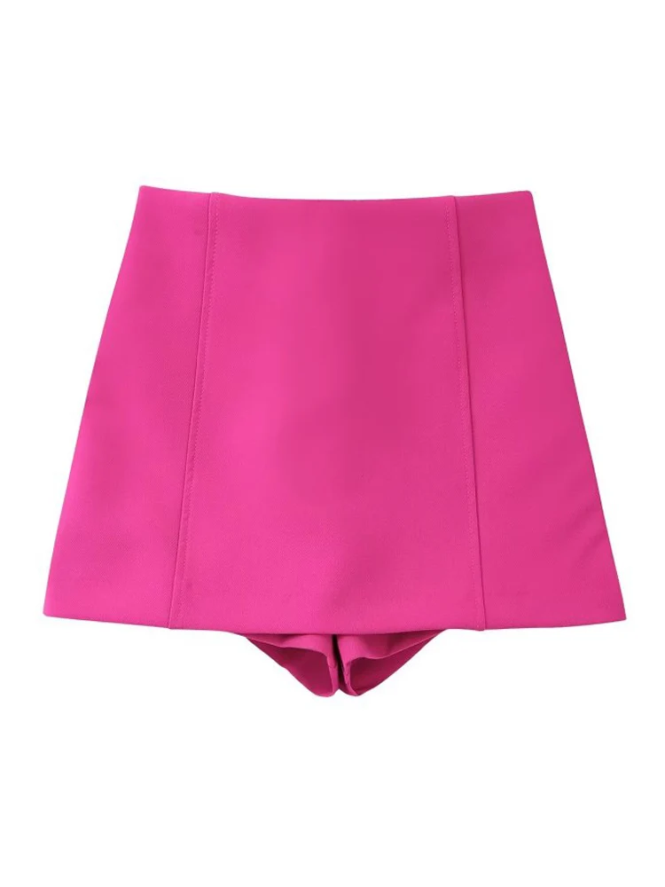 

2022 Summer Women Solid Shorts Skirts Fashion Casual Zipper Straight Female Elegant Street Shorts Clothing
