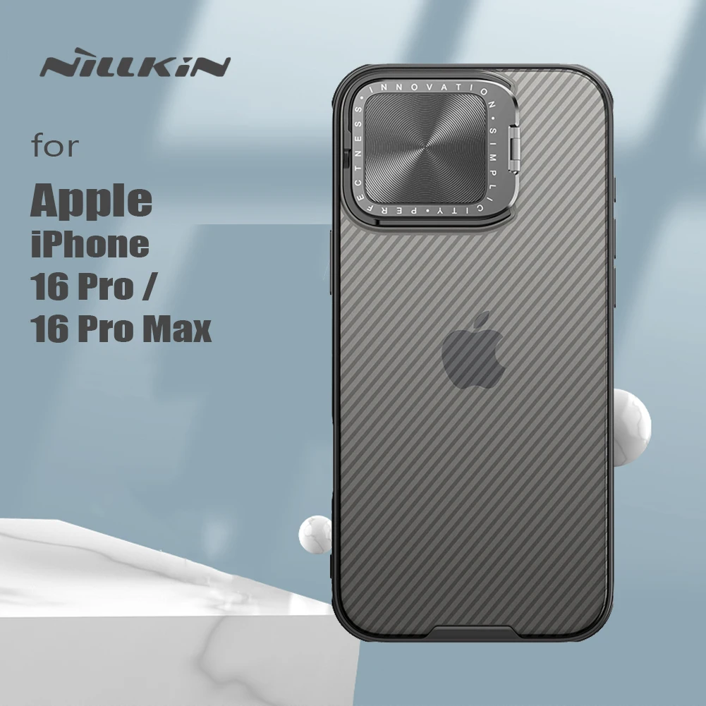 Чехол Nillkin для iPhone 16 Pro/16 Pro Max прозрачный чехол CamShield опора объектива защита камеры