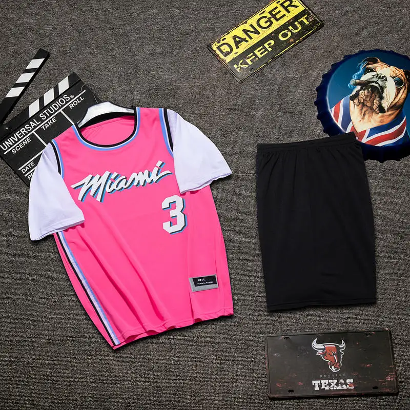 

Custom New Design Logo 100% Polyester Clothes Two Piece Graphic Short Set Summer Vacation Men Basketball Jersey