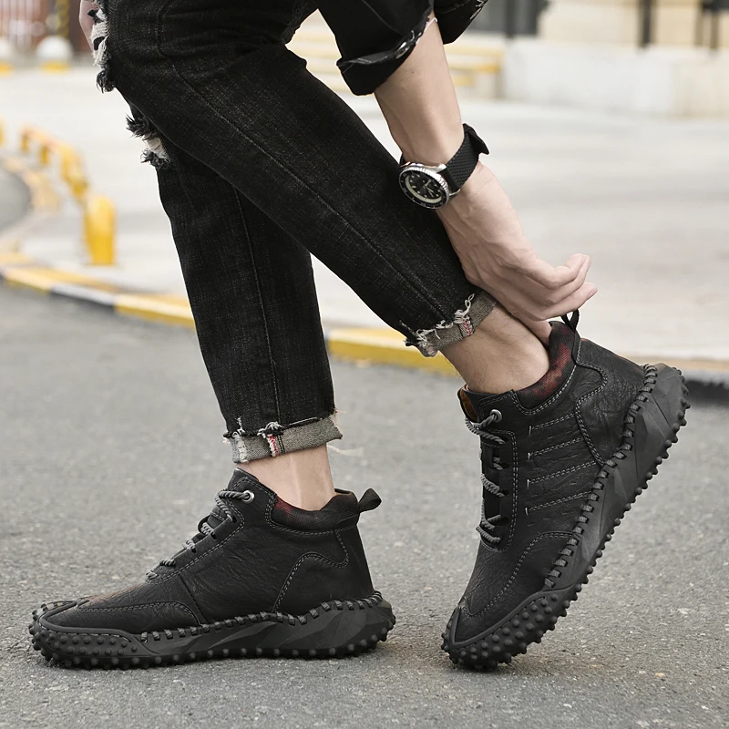 2022 Winter Warm Keeping Men's Comfortable Golf Shoes Outdoor Anti-skid Golf Shoes Men's Comfortable Snow Shoes Size 38-46