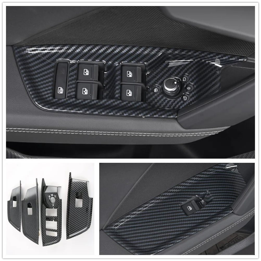 

For Audi A3 8Y Sedan Sportback 2021 2022 Car Interior Glass Window Lift Switch Panel Cover Trim ABS Left Hand Drive Only