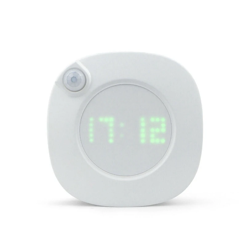 

LED Digital Time Wall Clock With PIR Motion Sensor Night Light Home Clock Lamp