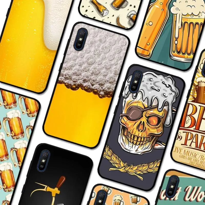 

Beers Alcohol Phone Case for Redmi 5 6 7 8 9 A 5plus K20 4X S2 GO 6 K30 pro