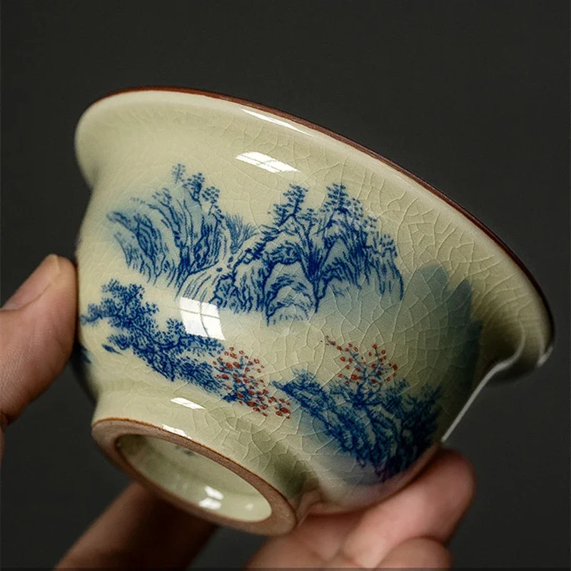 

Китайская керамическая чашка с пейзажем