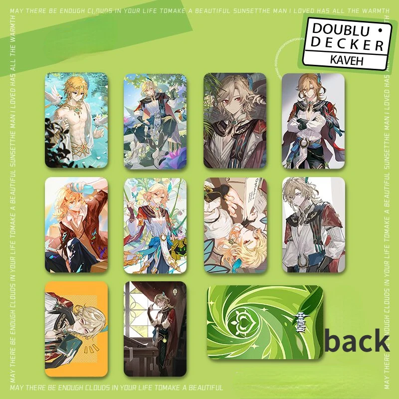 

Kaveh Sumeru Anime Cards Genshin Impact Card Made Paper Creative Print Souvenir Card Photocard Fans Collection Postcard Gifts
