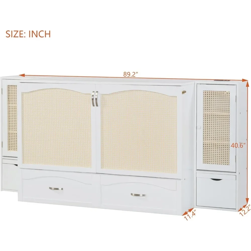 Освещенный размер размера queen-size из 2-х шкафов подзарядка и аккумуляторы