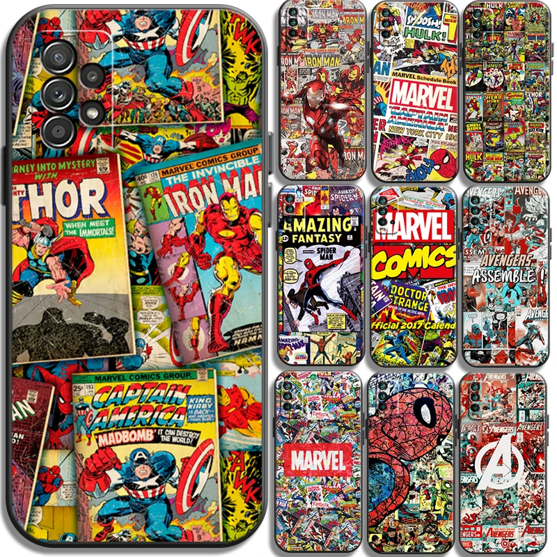 

Marvel Comics Logo Phone Cases For Xiaomi Redmi Note 10 10S 10 Pro POCO F3 GT X3 GT M3 Pro X3 NFC Cases Coque Soft TPU Carcasa