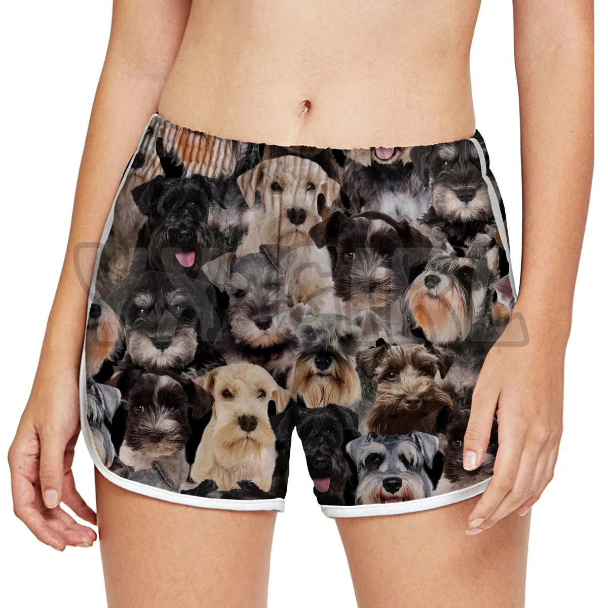 You get a lot of Schnauzers   Women's shorts  3D All Over Printed Shorts Quick Drying Beach Shorts Summer Beach Swim Trunks