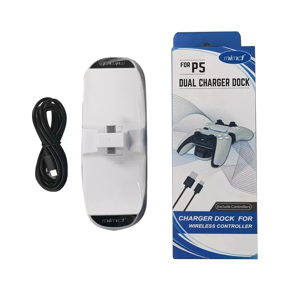 

NEW2023 SND-468 Gamepad For PS5 Dual Charging Station Vertical Charging Base Console Controller USB Charger Accessories