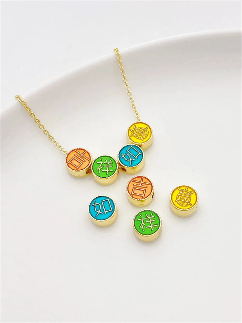 Позолоченные бусины для браслетов и ожерелий 14 к L315