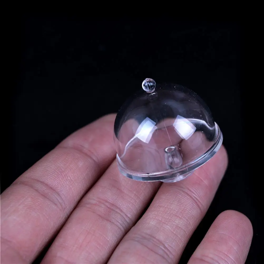

1/12 Scale Dollhouse Miniature Clear Dessert Snack Can with Half Round/Half Round Lid Pretend Play Classic Kitchen Toys for Kids