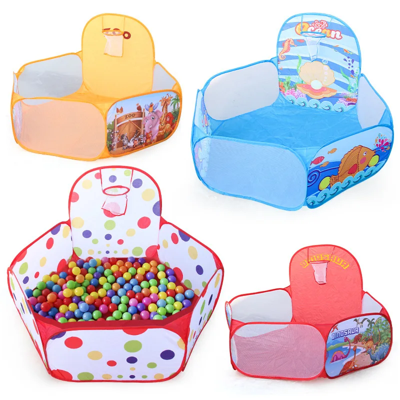 

Foldable Cartoon Outdoor Sports Playground Kids Children Ocean Ball Pit Pool Baby Tent Ball Basket Gaming Toys Educational Toy