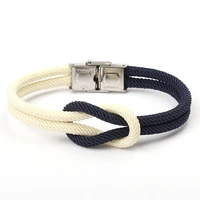 milan retro multilayer hand woven bracelet navy wind braided rope men and women survival bracelet jewelry gift