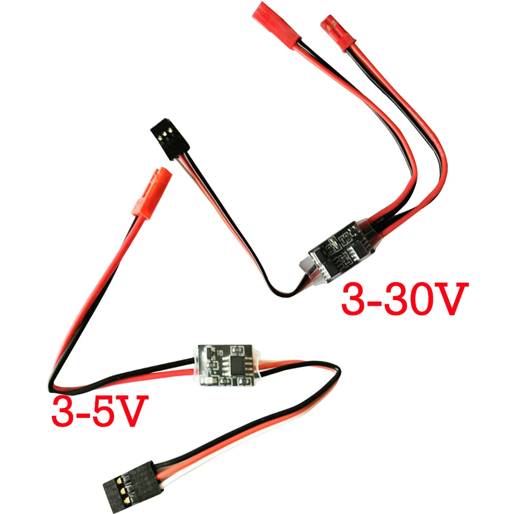 

2-20A High Current Remote Control Electronic Switch with LED 3-30V Aerial Protection RC Drone Water Pump PWM Signal Control