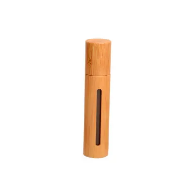 

Portable Bamboo Wood Bottle Perfume Empty Oil Bottle Stainless Roll On Ball Perfume Aromatherapy Bottle Oil Roller Bottle