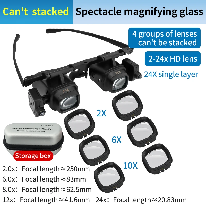 

LUXIANZI увеличительные очки с подсветкой 24х