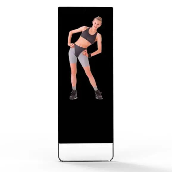 

43" mirror digital signage or 43" magic mirror as 43" Android totem for fitness in gym or home