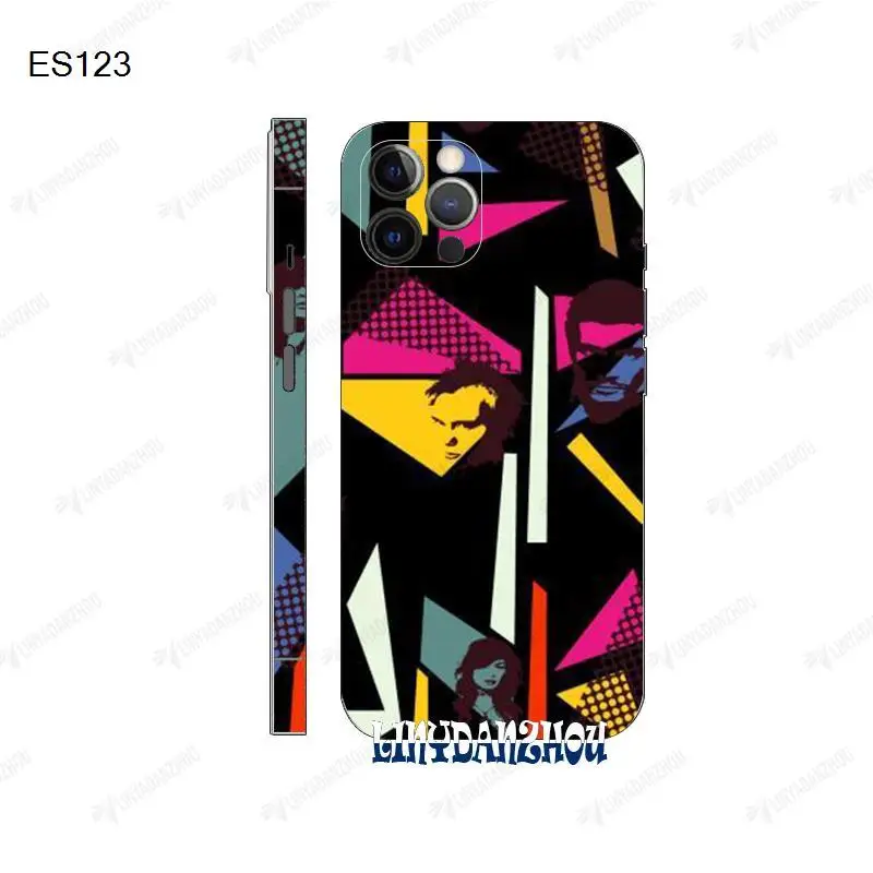 Задняя наклейка с красочными рисунками для iPhone 16 15 14 13 12 11 Pro Max мягкая защитная