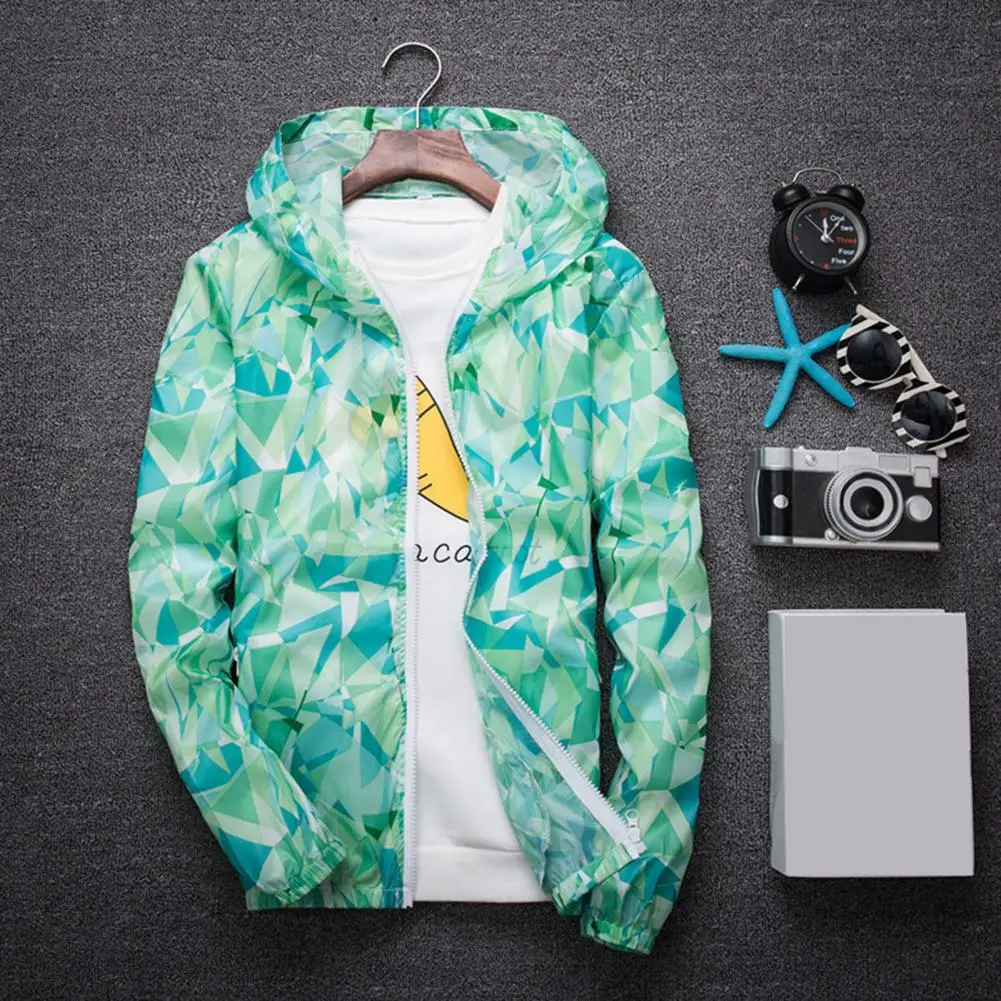 

Ветровка унисекс, модная Солнцезащитная куртка, Свободное пальто унисекс с капюшоном, быстросохнущее ультратонкое непромокаемое пальто с ...