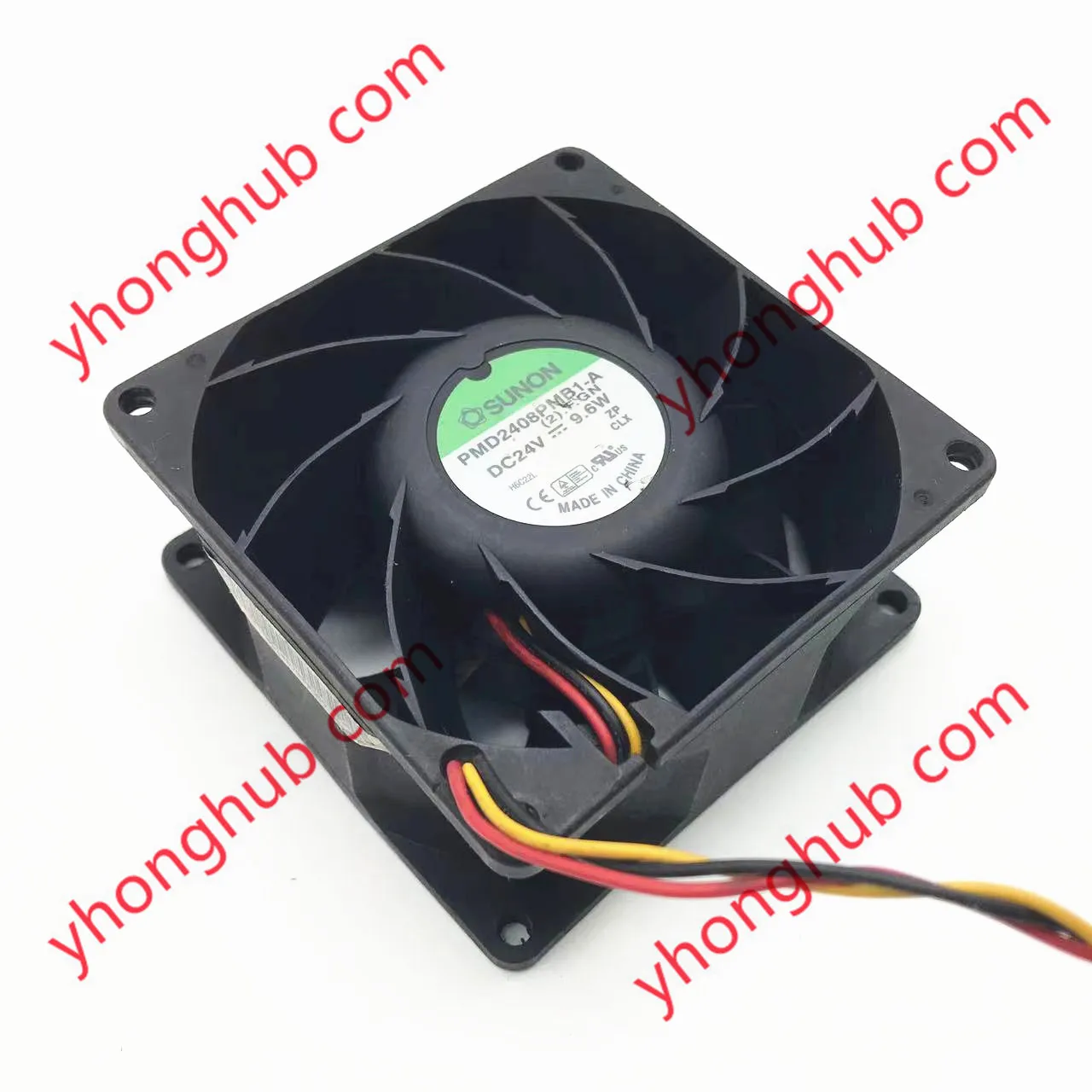 SUNON PMD2408PMB1-A (2).F.GN DC 24V 9,6 W 80x80x38 мм, вентилятор охлаждения сервера