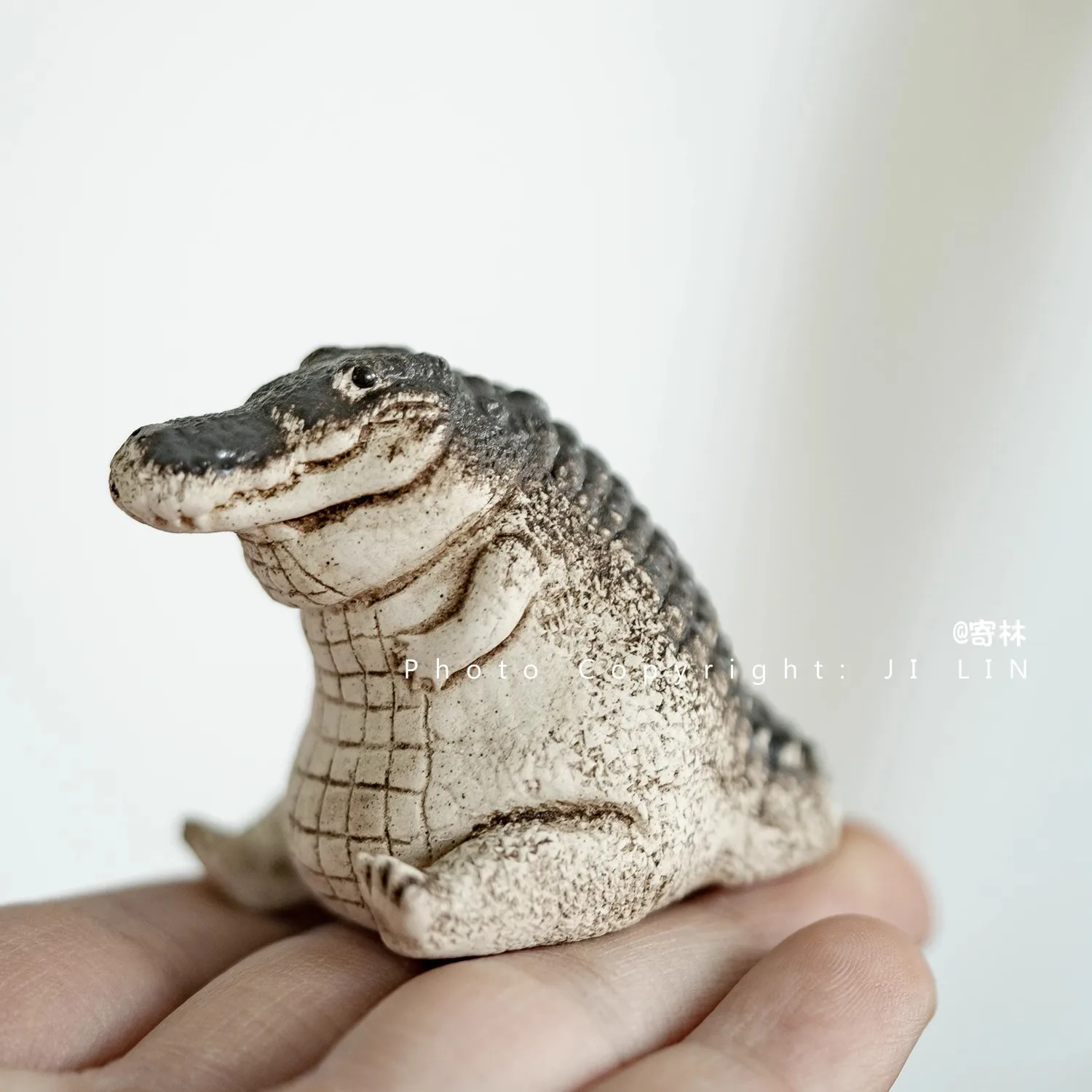 

Small Cute Crocodile Decoration Natural Material Raw Mineral Office Table Home Features Gift Collection