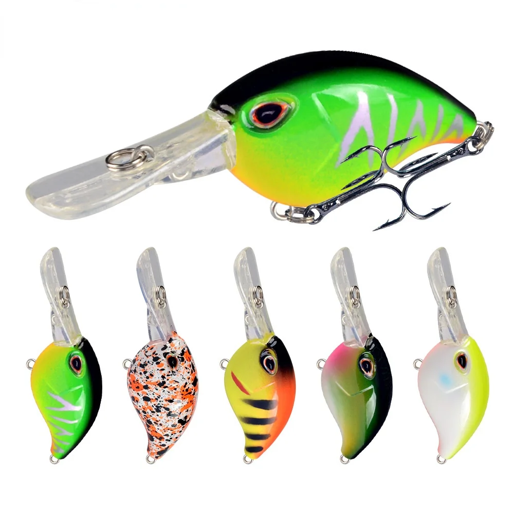 

1Pcs Crank Fishing Lure Bait Wobbler 5.1g 6cm Minnow Isca Artificial Lures Crankbait Leurre De Bass Pike Trolling Pesca Tackle