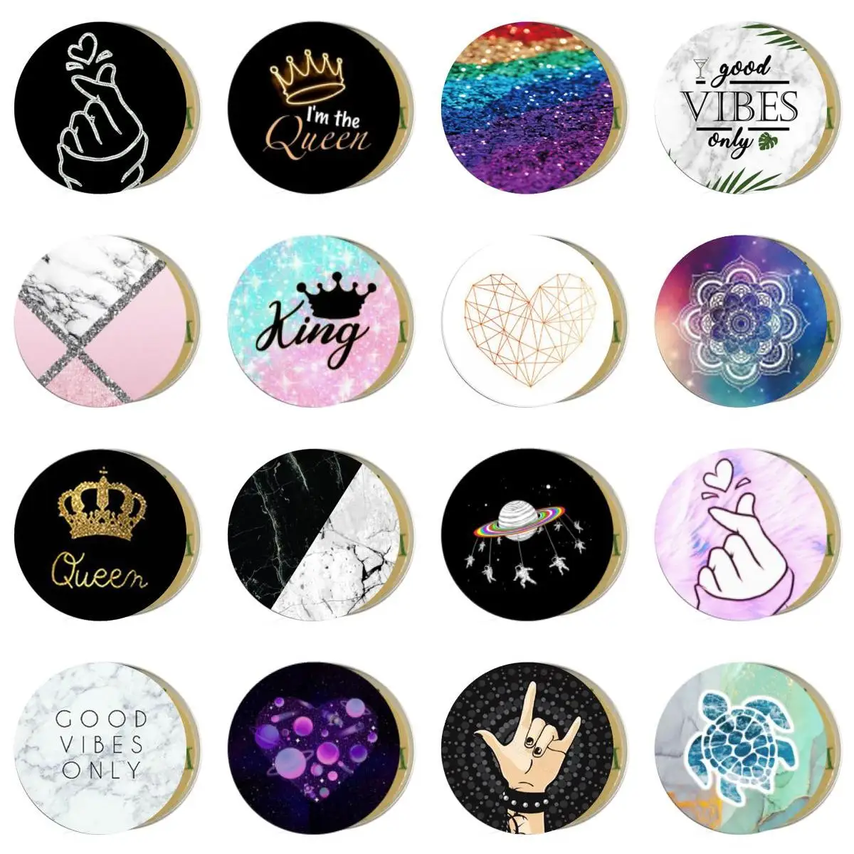 

Compatible Flexible Phone Finger Soporte Para Telefono Movil Swappable Top For Almost All Smartphones フォンホルダー phone grip