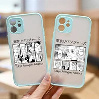 tokyo avengers revengers anime phone case matte transparent for iphone 7 8 11 12 13 plus mini x xs xr pro max cover