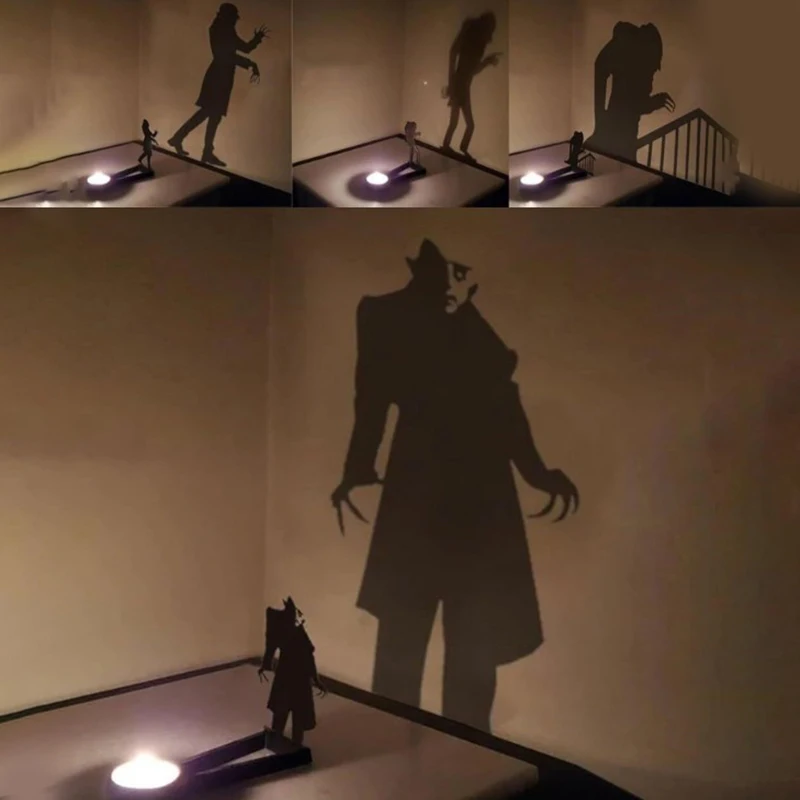 Nosferatu подсвечник свеча тень Tealight Shadow Caster Хэллоуин ужас декор вечерние ужасов