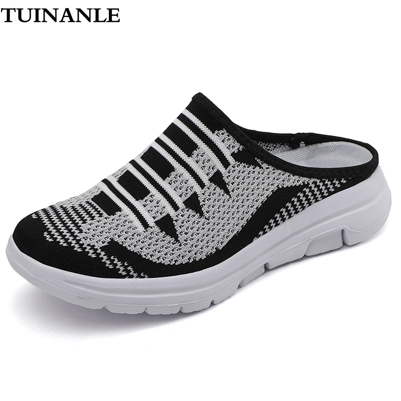 

TUINANLE Hot Summer Women Sandals Flats Female Slides Women's Slippers Breathable Mesh Lightweight Ladies Footwear Sneakers