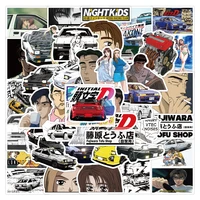 103050pcs initial d stickers anime diy cars motorcycles helmet laptop waterproof toys decal graffiti cool stickers for kids