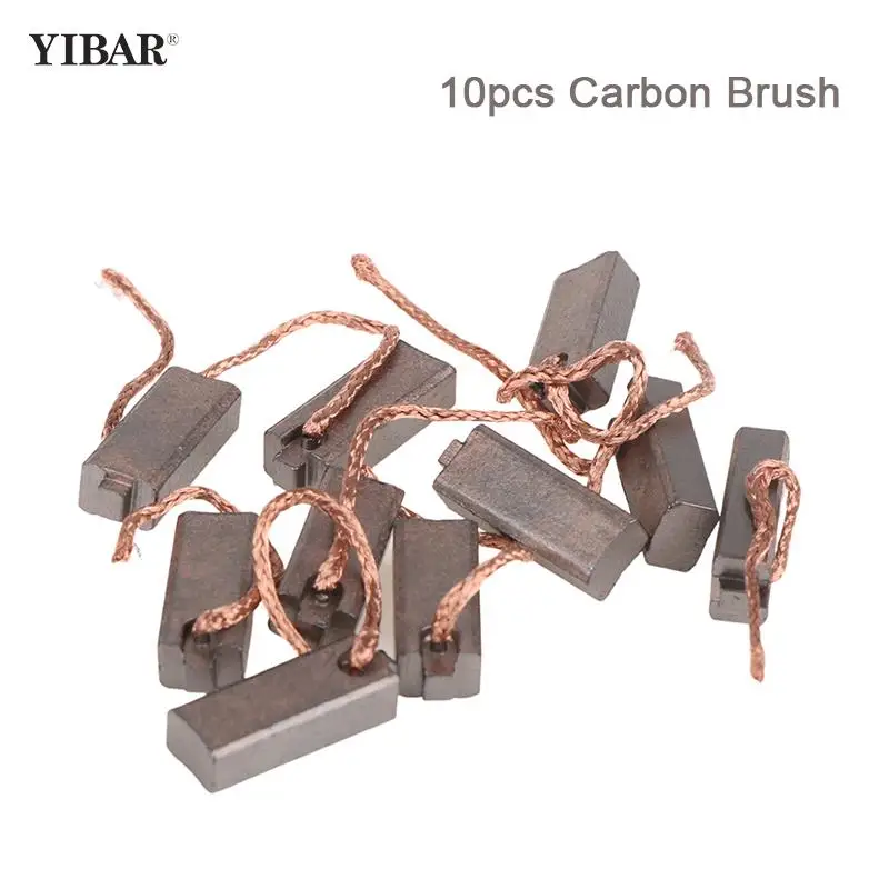 

10pcs Electric Generator Carbon Brushes Car Alternator Power Tools Car Regulator Low Copper 5*7*19mm