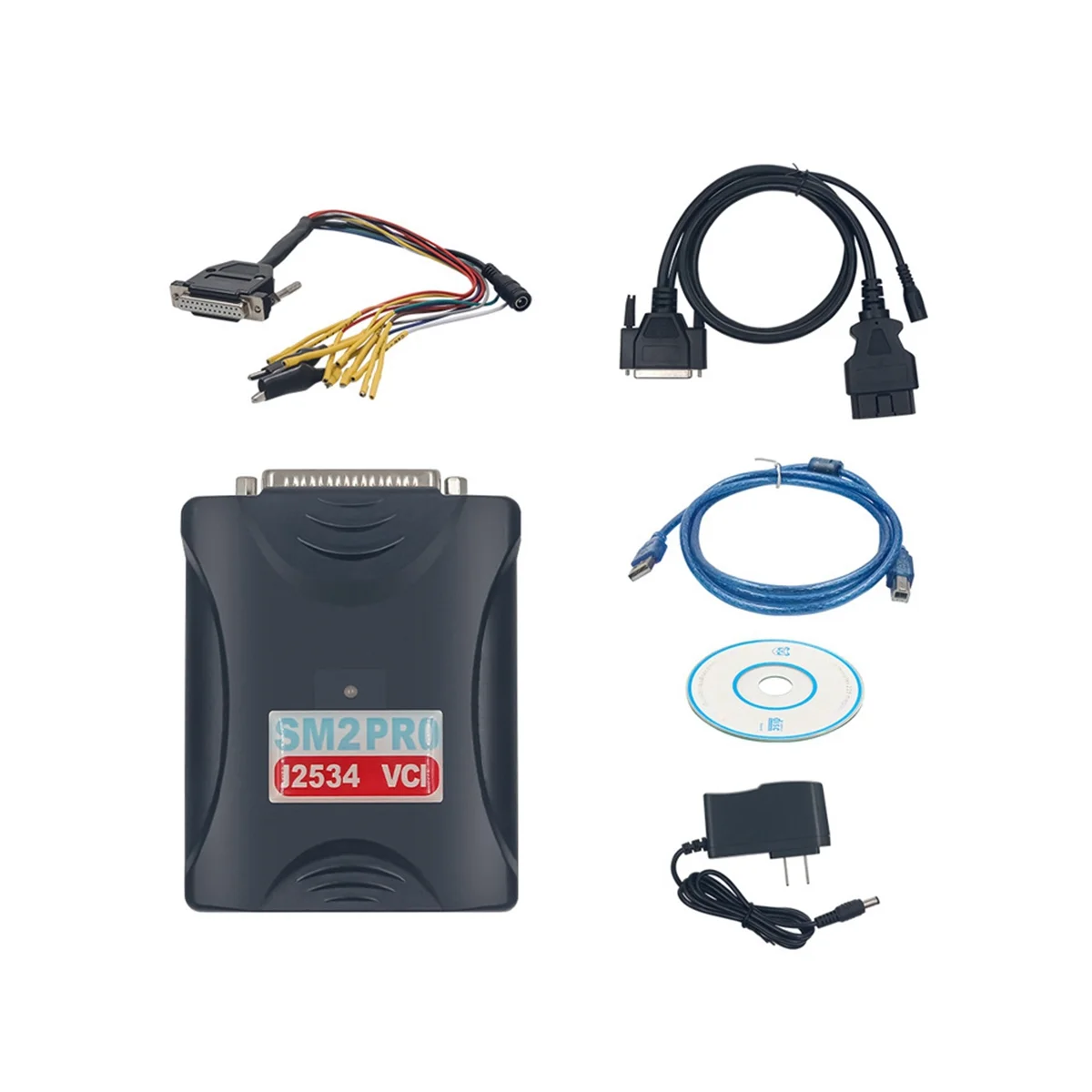 

SM2 PRO J2534 VCI PCM ECU Programmer ECU Read&Write V1.20 Eeprom Flash Bench OBD Update SM2 Hardware 12V/24V US Plug