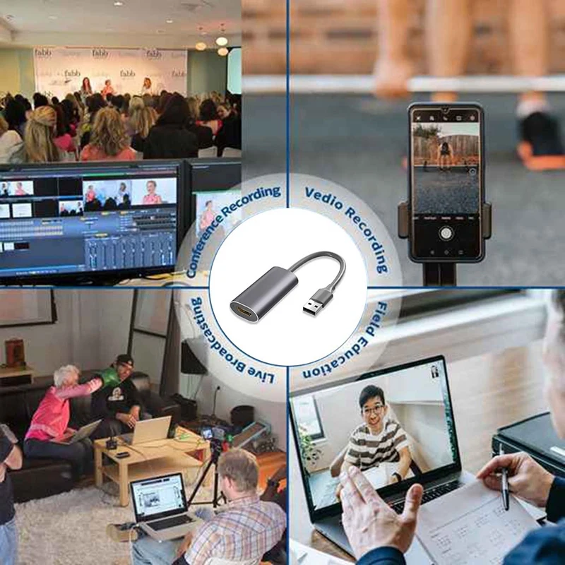 

Карта видеозахвата USB 2,0 с USB на HDMI, 4K, 60 Гц