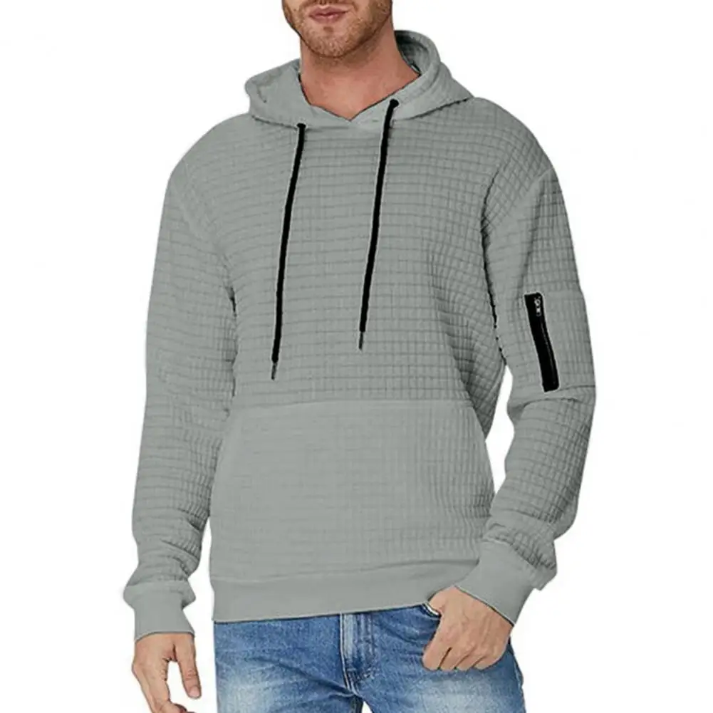 

Мужская Осенняя толстовка, Мужская мягкая толстовка, стильные мужские толстовки, мягкий пуловер с капюшоном на шнурке и большими карманами, украшение на молнии для осени и весны