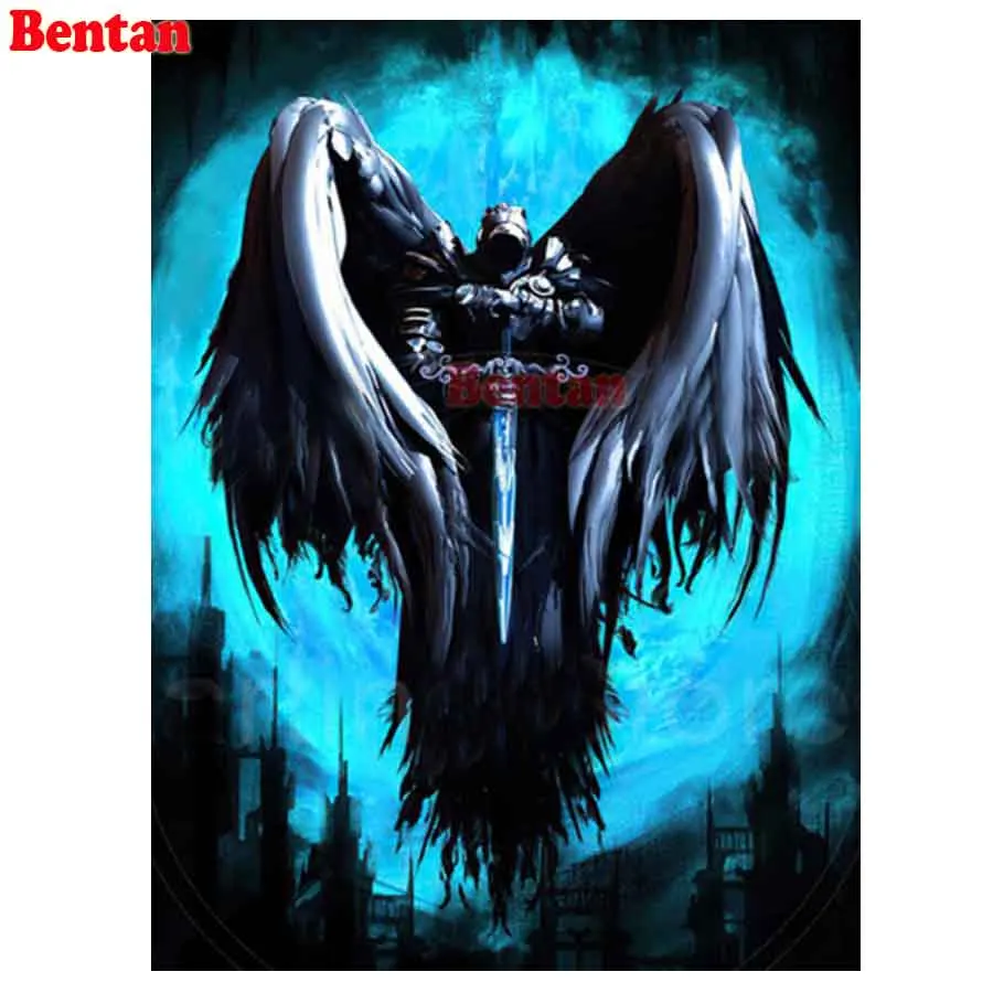 

Full square/round diamond 5D DIY diamond painting Dark Anime Angels New Arrivals Full Square Round embroidery cross stitch kits