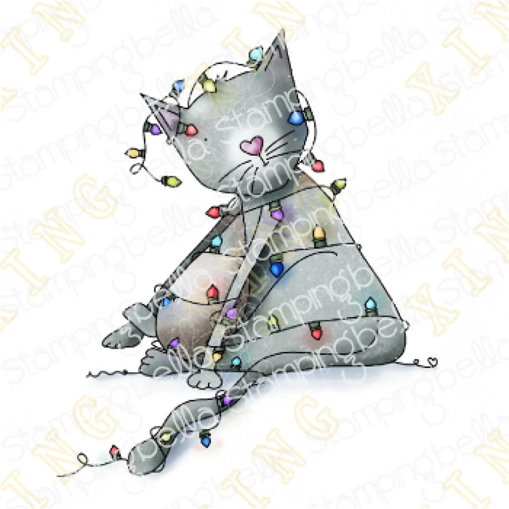 

Stamps and Dies New Arrival 2022 Scrapbook Diary Decoration Stencil Embossing Template Diy Greeting Card Handmade Tangled Kitty