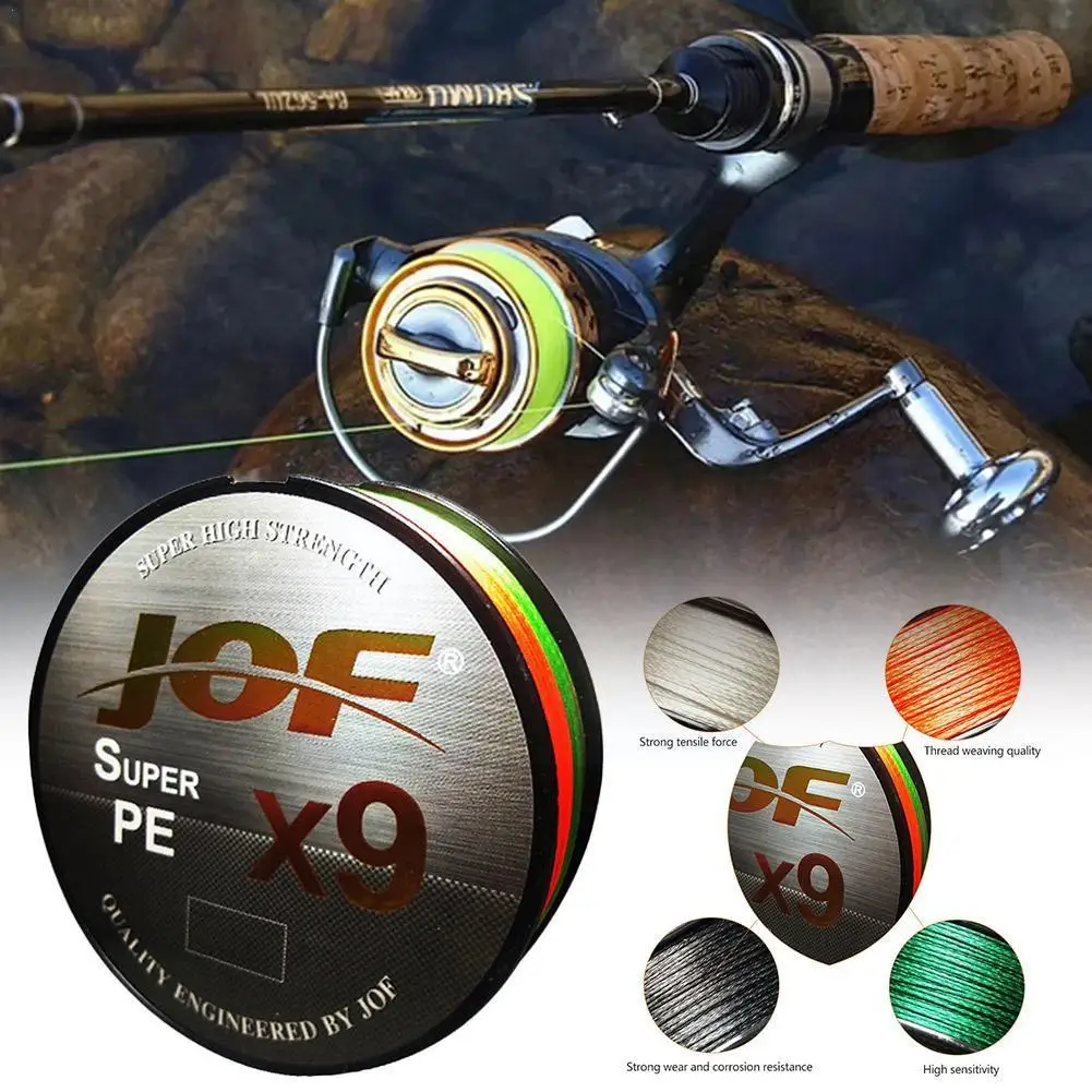 

X9 Sea Saltwater Fishing Line Braided Anti-friction Fish Wire Medium/big PE 100m Rope Braided B0L6