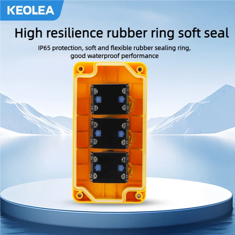 Блок управления LA38 с 1 отверстием водонепроницаемый кнопочный переключатель