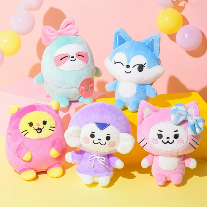 

KPOP Itzy Official Plush Doll HATT LYA TUK CHUNGEE CABBIT Kawaii Anime Stuffed Animals Plushies Keychain toy