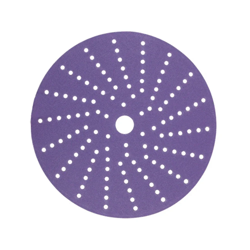 10 шт. 6 дюймов фиолетовая чистая сухая абразивная наждачная бумага пористая