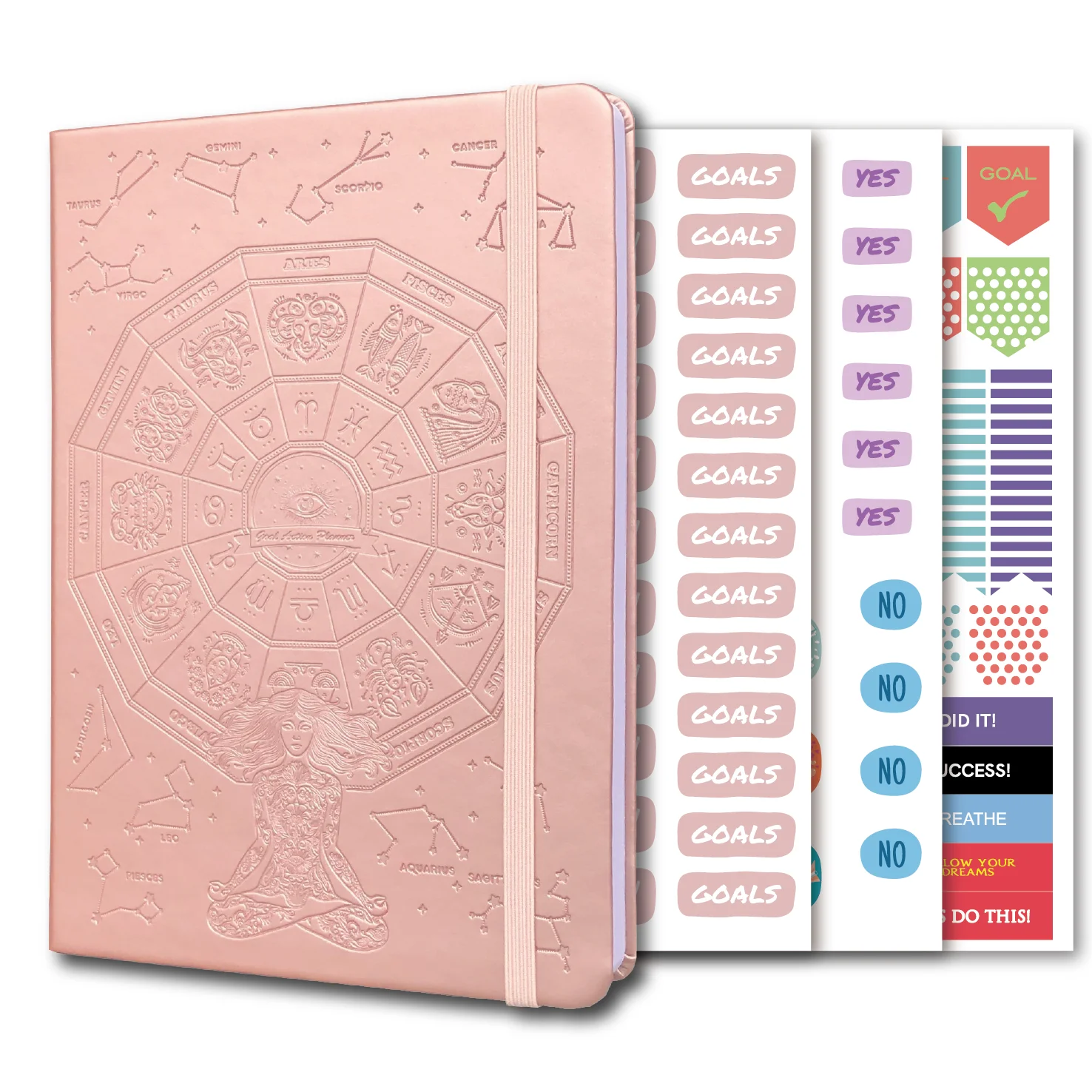 

12 Months Undated Weekly & Monthly Life Planner with Time Slots, Appointment Book and Daily Organizer to Increase Productivity