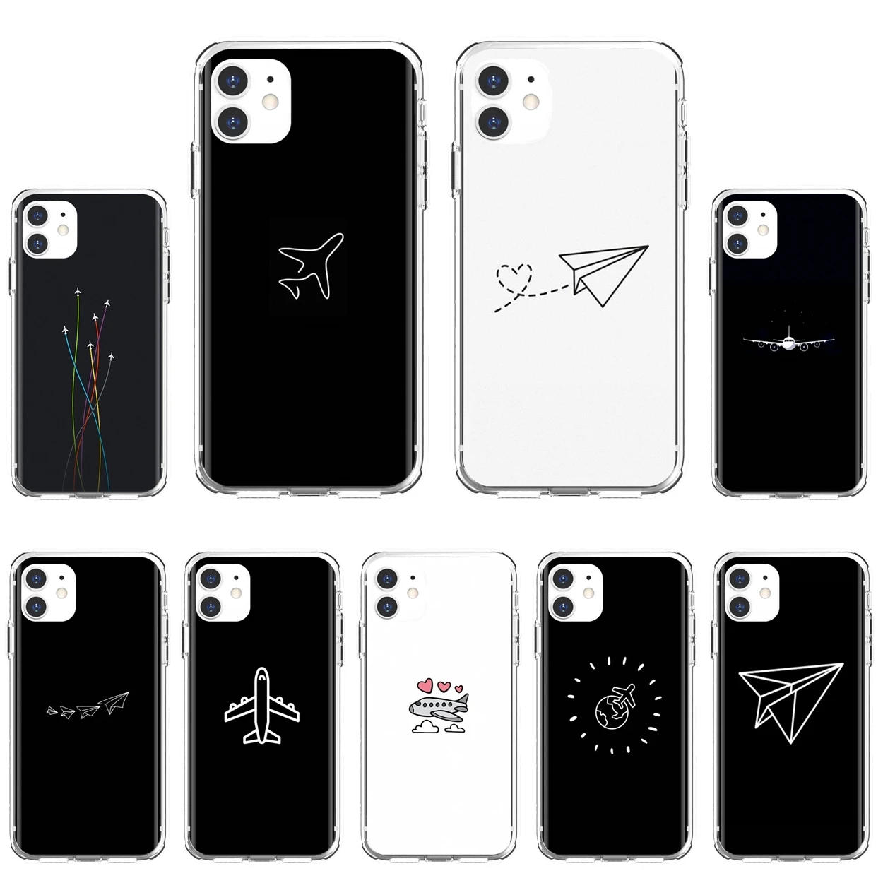 Чехол с мягкой сумкой Travel-the world-paper-plane-aircraft для Samsung Galaxy S10 S10E S20 FE S21 S30 S8 S9 S7 Plus Ultra Edge