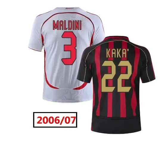 

2006 2007 RETRO KAKA MALDINI NESTA INZAGHI CAMISA DE TIME MAILLOT FOOT CAMISETA T-Shirt