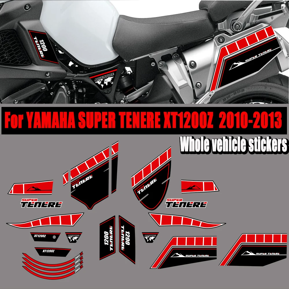 Наклейки на багажник и бак для багажа XT 1200 Z WORLD CROSSER Kit YAMAHA SUPER TENERE XT1200Z 2010 2011 2012 2013