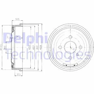 

BF151 для заднего тормозного барабана ASTRA, KADETT 09 / 7901 / 01