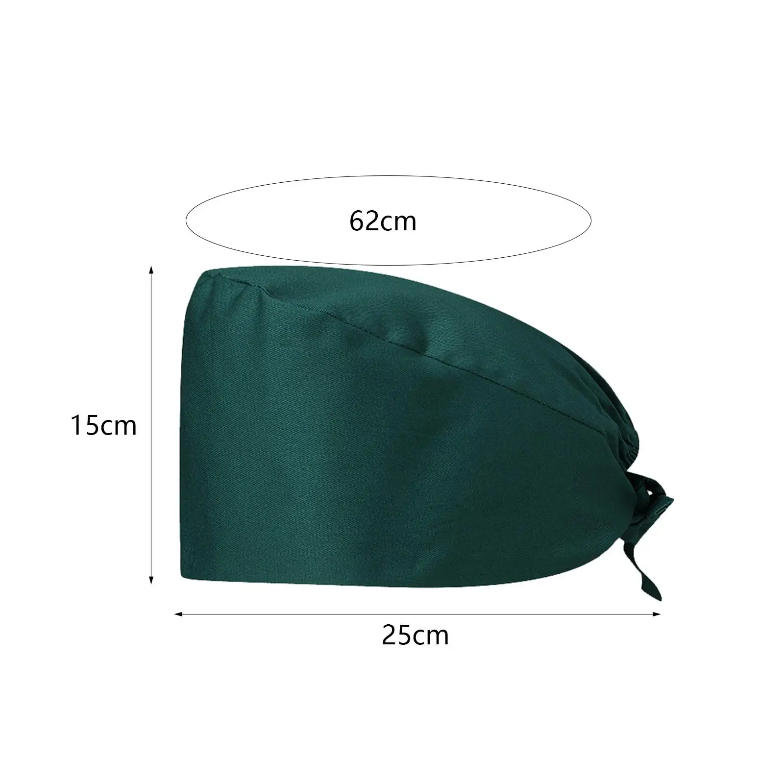 Шапка для медсестры с завязкой на спине рабочая одежда кухонная дышащая шапка