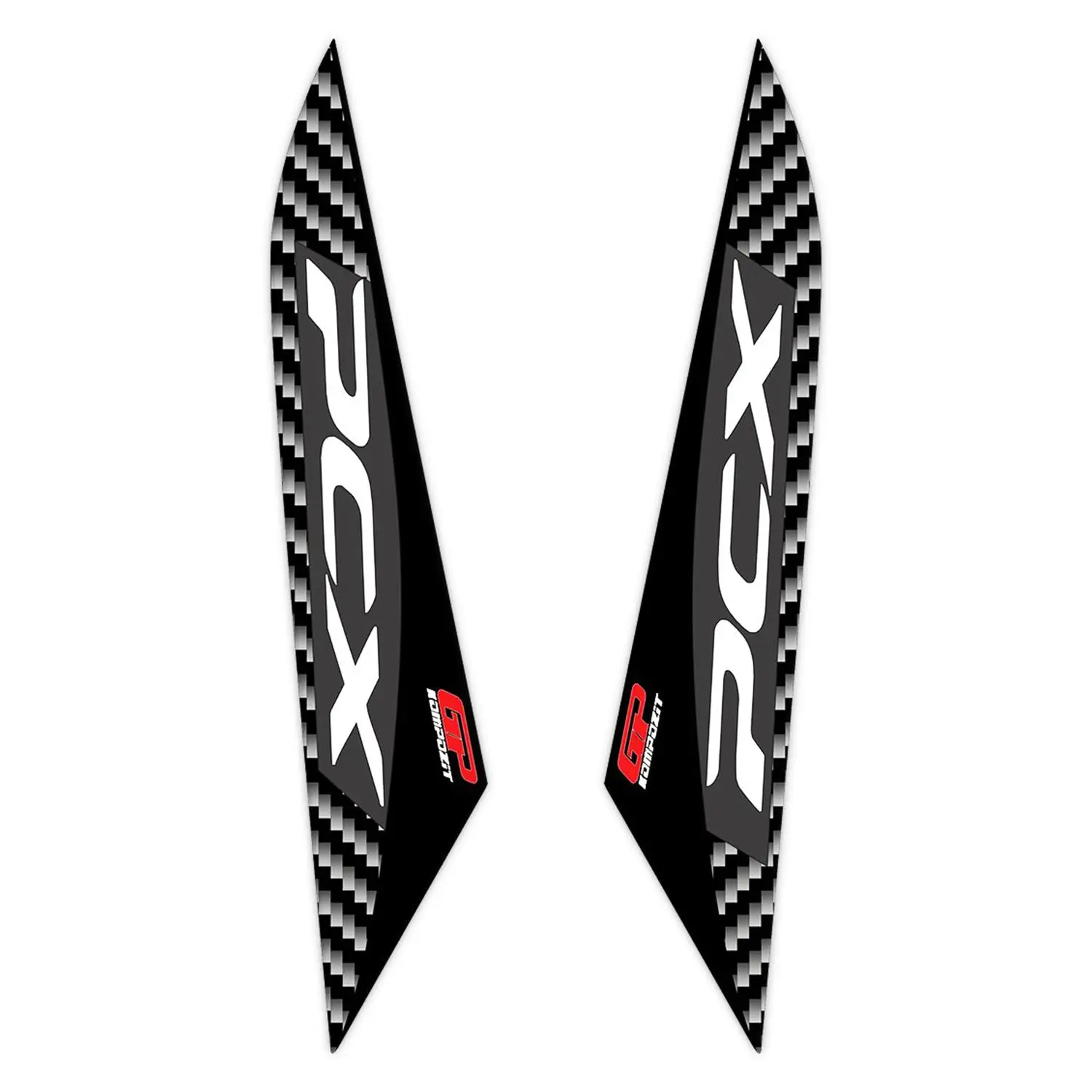 

GP composite For PCX 125/-Compatible Side Strip Sticker Pad Set Black