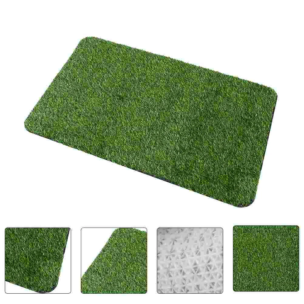 Artificial Grass Mat Anti Skid Turf Entrance Carpet Rug Bedroom Mat Grass Decor for Home Garden Balcony Bedroom